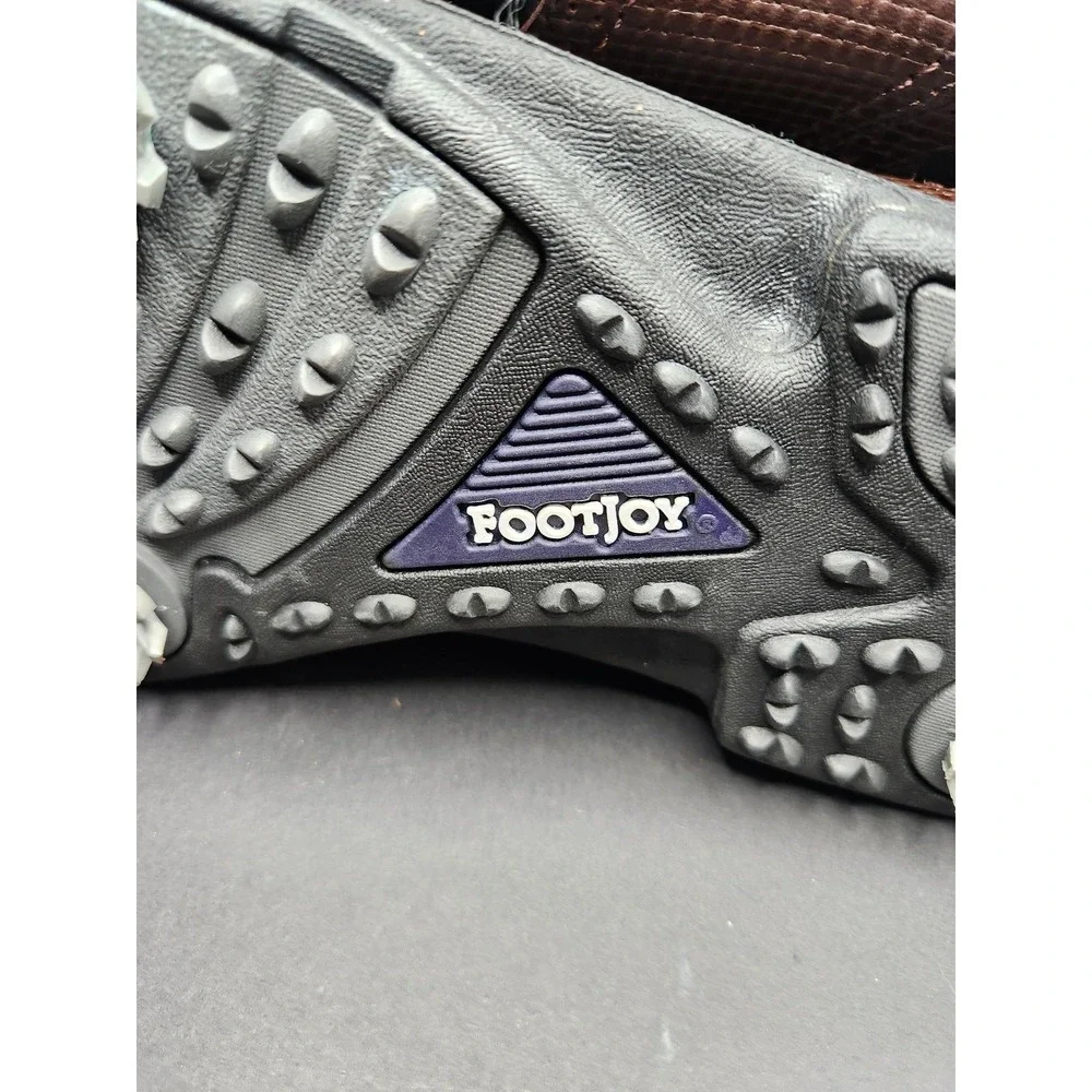 FootJoy SoftJoys‎ Terrains Shoes Mens Size 11.5 Brown Leather Golf Spikes 57635